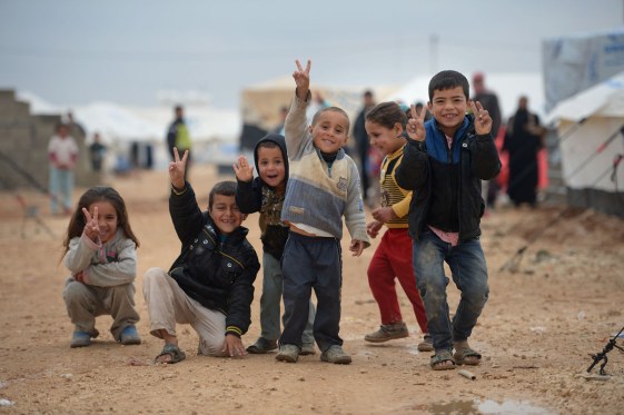 Thousands Of Syrian Refugees Seek Shelter In Makeshift Camps In Jordan